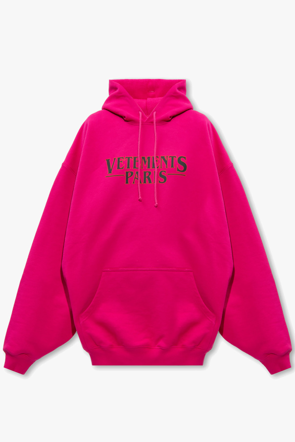 Pink vetements outlet hoodie